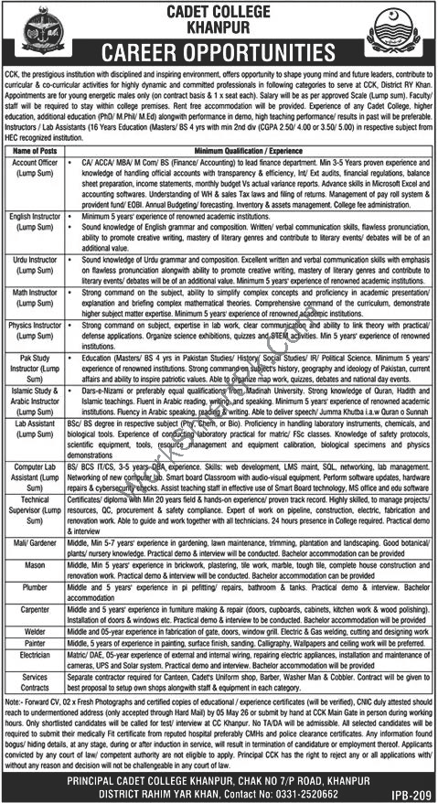 Cadet College Khanpur