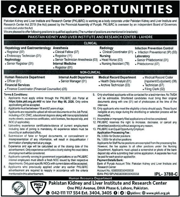 PKLI Hospital Lahore