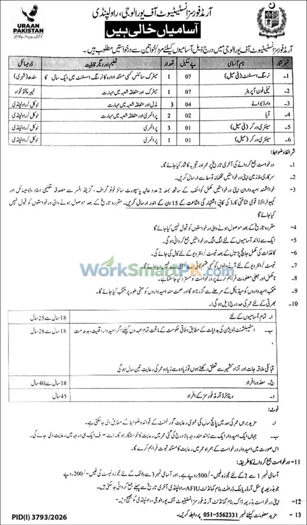 Armed Forces Institute of Urology Rawalpindi Jobs Express 28-10-2026