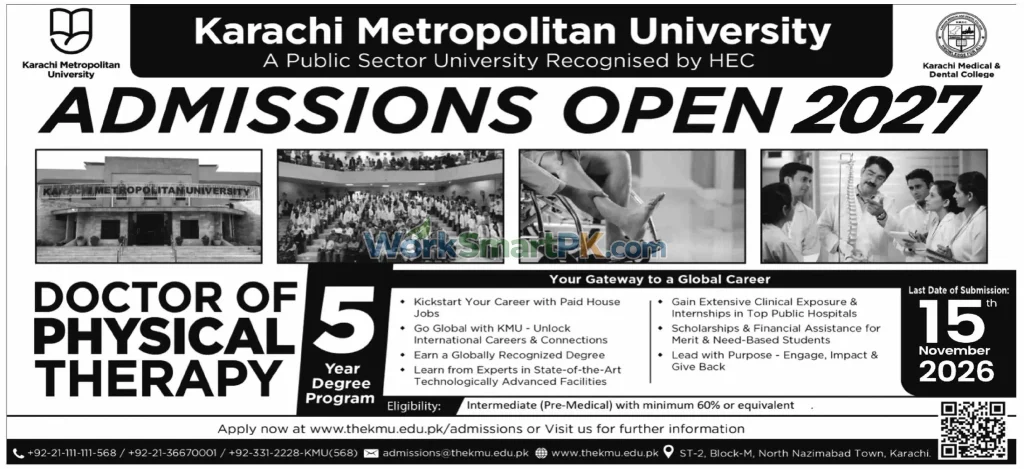 Karachi Metropolitan University Admissions 2027 DAWN 19-10-2026